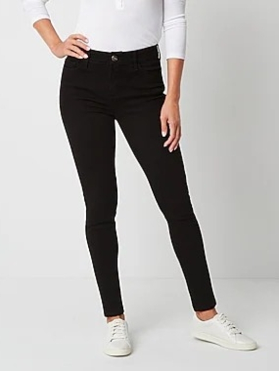 St. John's Bay Denim - St. John's Bay Black Denim Skinny Jeans